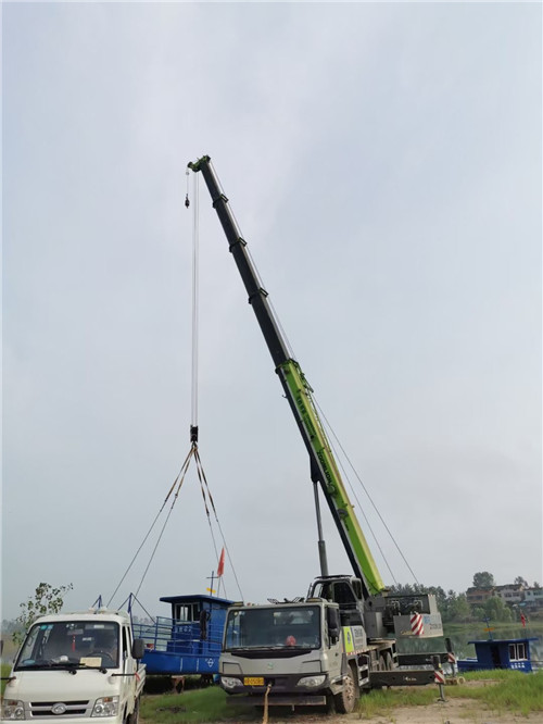 兴城市桥梁建设吊装案例